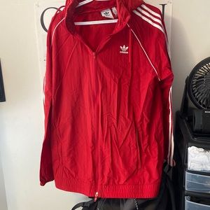 Adidas red jacket